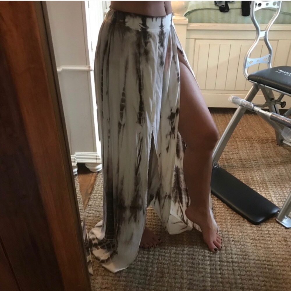 Slit Flowy Pants